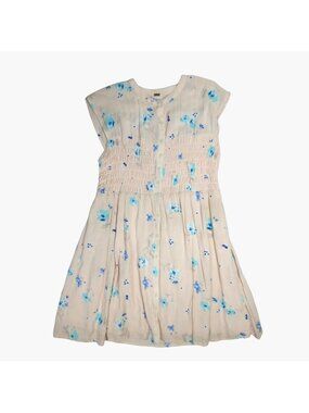 Free People Womens XS Greatest Day Floral Mini Dress Pink Blue Sleeveless